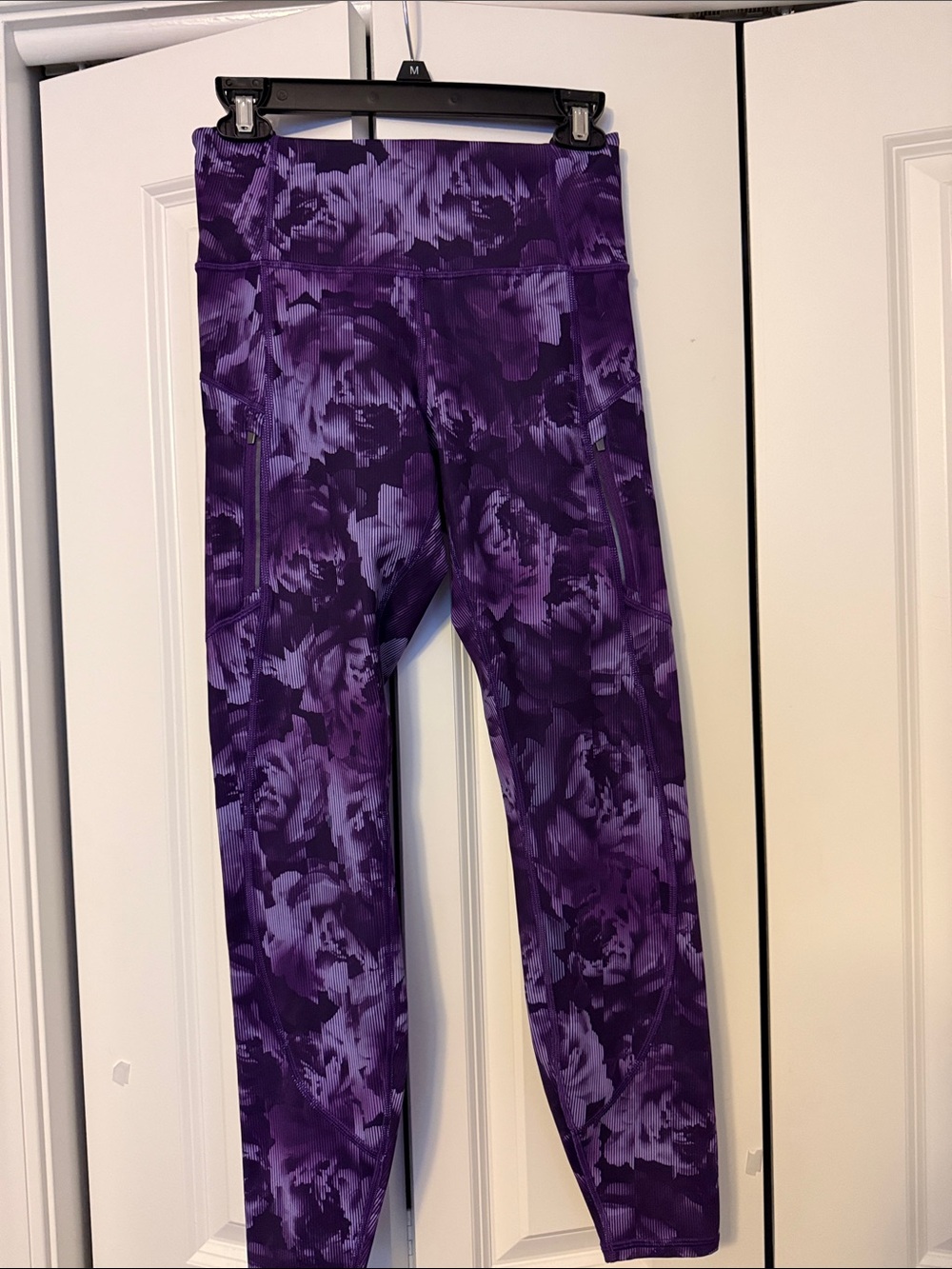 Athleta Purple Printed Active Leggings